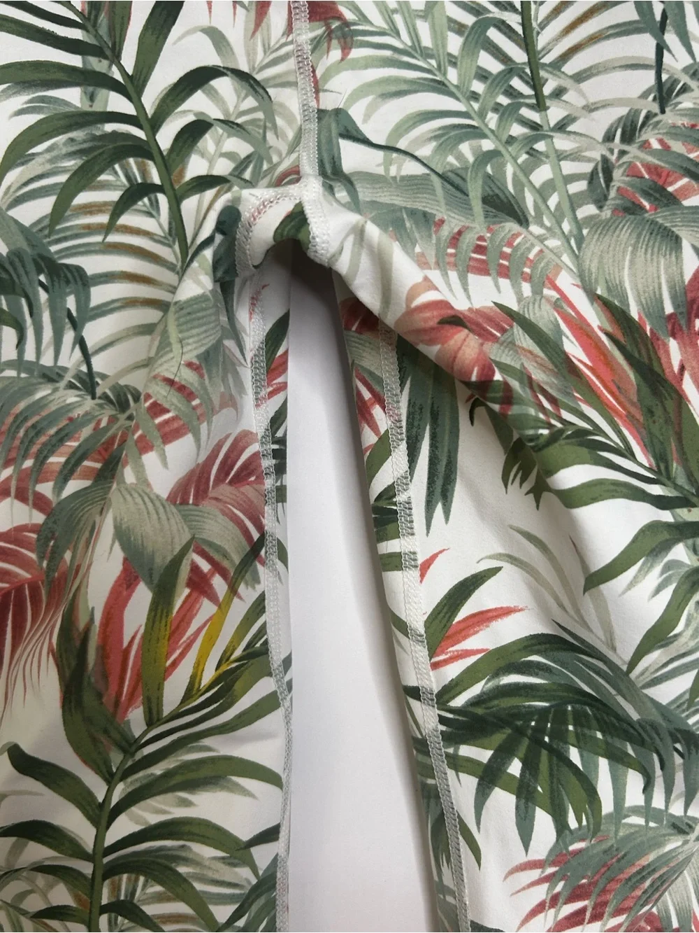 Mono B Tropical Palm Print Matching Yoga Set Sports Bra Leggings Medium M